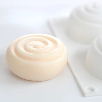 SJ 3D Krog Whirlpool Silikonski Milo Plesni Hrane Silikona za Plesni Vrtinec Milo, zaradi Česar DIY Ročno izdelana Mila Sveča Obrti