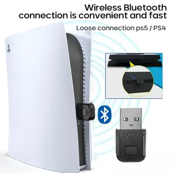Slušalke Avdio Oddajnik Slušalke Bluetooth Dongle USB Brezžične Slušalke Napajalnik Sprejemnik Za PS5 PlayStation 5 igralne Konzole