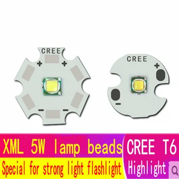 Cree xml t6 močno svetlobo svetilka 5W LED žarnico kroglice 5050 obliž bela LED žarnice kroglice 5W sijalka kroglice (super high brightness