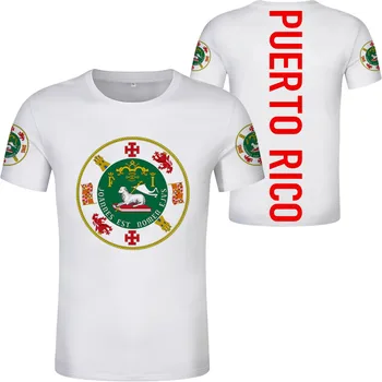 PUERTO RICO t shirt diy brezplačno meri ime, številko, pri t-shirt narod zastavo pr kostariški španski državi college logotip fotografije oblačil