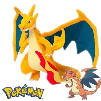 25 CM Pokemon Plišastih Igrač Pokémon Srčkan Charizard Kratek Polnjene Plišastih Lutka Kawaii Anime Risanke, Film, TV Otroci, Otroci Igrače Darilo