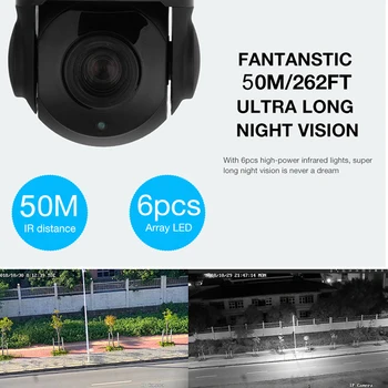 SONY IMX335 2MP 5MP Prostem Onvif Omrežja H. 265 POE IP PTZ Kamere Speed Dome 30X Zoom PTZ IPCcamera 50m IR Nočno Vizijo P6SLite