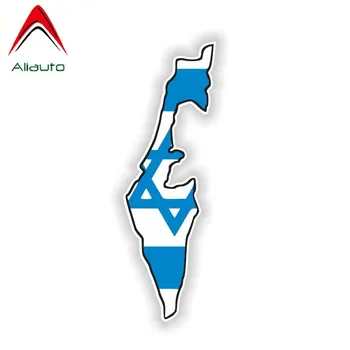 Aliauto Smešno Zemljevid Nalepke Izrael Motocikel Zastava Avto Nalepke Nepremočljiva Reflektivni Dekoracijo Nalepko Pribor PVC,15 cm*5 cm