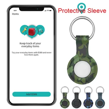 Mehko Shockproof Zaščitni Ovitek Za Apple Airtags Silikonski Hangable Keychain Lokator Tracker Primeru Dodatki Prenosni Kavljem Zalivu
