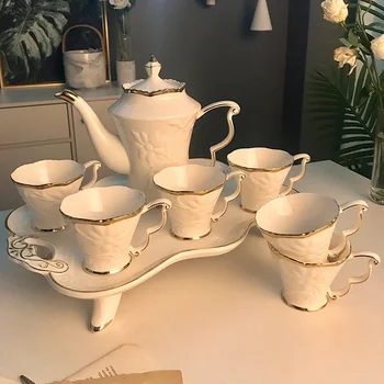 Evropski Kosti Kitajske Skodelico Kave Nastavite Začetni Keramični Dnevna Soba Angleški Popoldanski Čaj Čaj Nastavite Čajnik Pokal Darilo