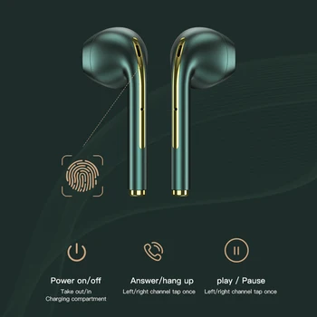 DOSII TWS Bluetooth Slušalke Stereo Res Brezžične Slušalke Čepkov s Polnjenjem Polje V Uho, Prostoročno, Slušalke Za Pametni telefon