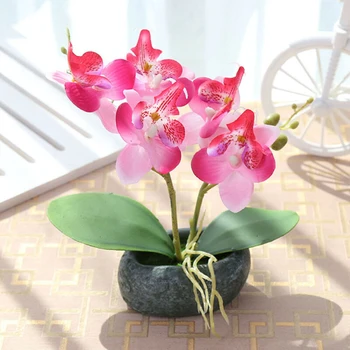Umetni Metulj Orhideja Spraviti Cvet Stebla Stranka Poročni Sobi Doma Dekor Pro