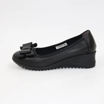 Nova high-end usnje, mehko in udobno noge, mati čevlji, loki in čevlji za Ženske Shoes35-42