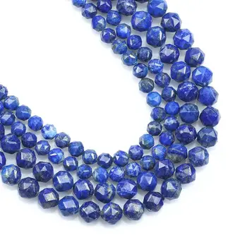 Visoko Kakovost Naravnega Lapis Lazuli Gladko Svoboden Kroglice Za Nakit, zaradi Česar 6 mm 8 mm DIY Beaded Zapestnica Oprema 7.5