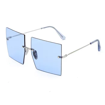 Novi Kvadrat Brez Okvirjev Za Sončna Očala Za Poligon Modni Očala