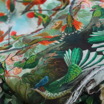Konoplja, svila, 30mm smaragdno zelena ptica gnezdo krilo tkanine oblačila DIY moda plašč materiala 2021.6.1