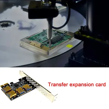 Vroče PCIE PCI-E PCI Express Kartico Riser 1x do 16x 1 do 4 USB 3.0 Režo Multiplikator Hub Adapter Za Bitcoin Mining Rudar BTC Naprav