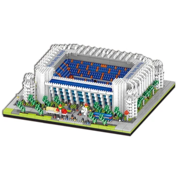 Gradniki Madrid Kraljevi Nogometni Stadion Microparticles Mesto Bloki Model Opeke Stadion Tleh Igrače Za Fante, Otroci Darilo