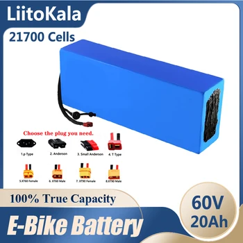 LiitoKala 60V ebike baterije 60V 20Ah 30ah 40ah 50ah 35ah 25ah 45ah električna kolesa baterije 60V 1800W električni skuter baterije