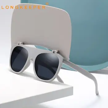 LongKeeper Moda Ščit Vizir Flip Up Sončna Očala Ženske Moški Luksuzni Prevelik Punk Odtenki Moški Kvadratnih Sončna Očala Ženski 2021