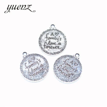 YuenZ 10pcs Antik srebrni barvi angleški tovarniška ploščica čare diy retro nakit fit Uhan keychain lase kartico obesek 20*17 mm S275