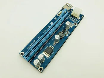 60 cm USB 3.0, Mini kartico PCI-E, da PCIe Riser PCI Express 16x razširitveno napravo Raiser Riser Card Adapter za SATA da 6Pin Napajalni Kabel za BTC Rudarstvo