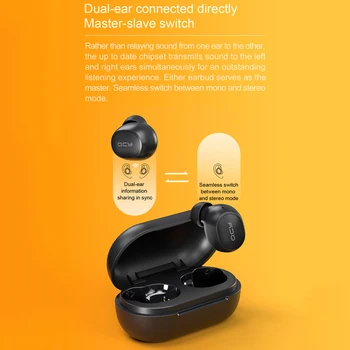YouPin QCY M10 Brezžična tehnologija Bluetooth 5.0 Slušalke TWS Brezžični Čepkov šumov Gaming Slušalke za Prostoročno