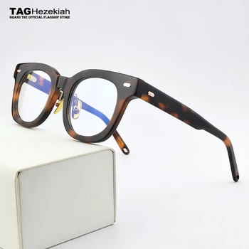 2020 Letnik Krog Optičnih Očal Okvir Moški Ženske Računalnik Očala Pregleden Retro Očala Blagovne Znamke Acetat Očala Okvirji