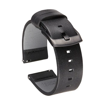 Hitro Sprostitev Usnje Watchbands Ženske Moški Gledajo Zapestnica za Samsung Galaxy 18 mm 20 mm 22 mm 24 mm Smartwatch Band Trakov