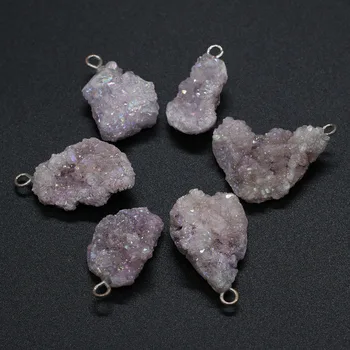 Naravni Kamen Crystal Grozdov Obeski nepravilne oblike Lepe Čar Za nakit, izdelava DIY ogrlico, Uhane dodatki