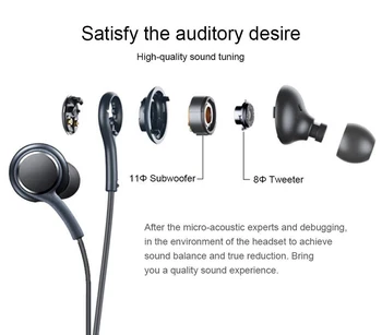 Šport V Uho Čepkov Žično HIFI Bass sistem Stereo Slušalke Slušalke Slušalke Z Mikrofonom 3,5 mm Univerzalni za GalaxyS8 HUAWEI Xiaomi MEIZU