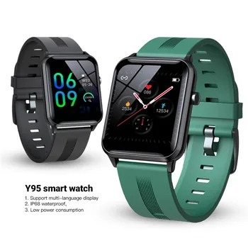 SKMEI Y95 IP68 Vodotesen Pametne Ure, Fitnes Tracker Krvnega Tlaka, Srčnega utripa 2021 Smartwatch Za IOS Android Huawei