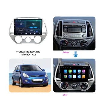 OKNAVI Android 10.0 Avto Večpredstavnostna Radio Predvajalnik Za Hyundai I20 2009-2013 GPS Stereo DSP Carplay OBD BT 6 G 128G Ne 2 Din DVD-9