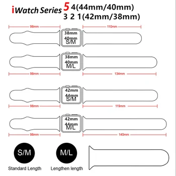 Silikonski Trak Za apple Watch band 44 mm 40 mm iWatch band 38 mm 42mm 44 mm Gume watchband za apple watch 6 5 4 3 se zapestnica