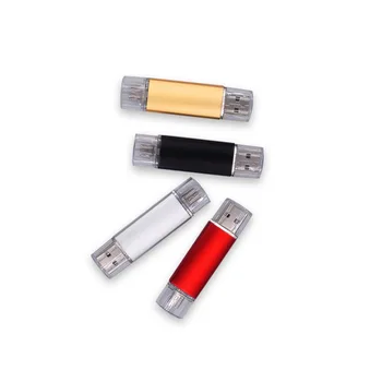 Po meri LOGO Kovinski Multicolor OTG USB Flash Drive Pen Drive 4gb 8gb 16gb 32gb 64gb Pendrive USB2.0 Palico za Pametni Telefon/PC Darila