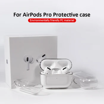 Nov Pregleden PC Primerih Za Apple Airpods Pro 1/2 Zaščitna Primeru Bluetooth Brezžične Slušalke Pokrov za Polnjenje Box Vrečke