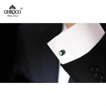 CHROCO Visoke Kakovosti Lepe Zelene Biljard Obliko Vijak zapestne gumbe, Moda Luksuzni Darilo za Groomsmen Ženina in Poslovneže
