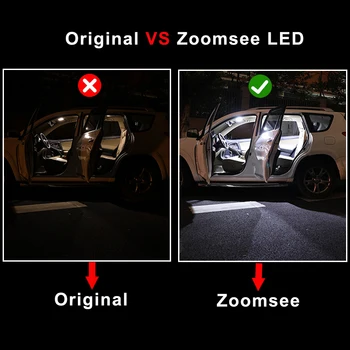 Zoomsee Notranjosti LED Za Za Toyota RAV4 1996-2020 Canbus Vozila Žarnice Notranja Kupola Zemljevid Branje Svetlobe, brez Napak Lučka Auto Deli