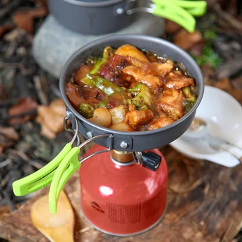 Camping Kuhanje na Prostem Aluminija Kuhanje Set Vode grelnik vode Pan Pot, Potovanje Pohodništvo Piknik BBQ Namizna Oprema
