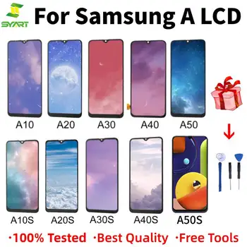 Zamenjava Zaslon Za Samsung Galaxy A10 A20 A30 A40 A50 A10S A20S A30S A40S A50S LCD-Zaslonu Zaslon na Dotik Računalnike Skupščine