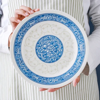 Nordijska Plastične Imitacije Kombinirane Plošče Nastavite Keramične Plošče Vzorec Plošče Zrezek Zajtrk Torto Sadja Jed Okolja