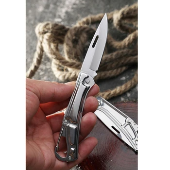 87HB Visoko trdoto Folding nož iz Nerjavečega Jekla za Preživetje, Lov, Ribolov, Kampiranje Plezanje Žepni Nož Nož Žar