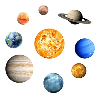 Svetleči V temi in Planetov, Svetlo Solarni Sistem Planetov Nalepke Otrok Svetlobe, Luno, Zvezde, Dekor za Otroke, Spalnica, Otroška Spalna