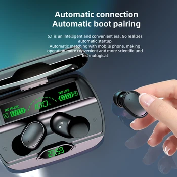BOHM G6 Brezžični TWS Slušalke Mini Bluetooth 5.0 Čepkov igre Slušalke s polnjenjem POLJE Za xiaomi samsung pametni telefon oppo