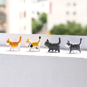 Lep Mačka Okraski Kawaii Bell Mačka Živalske Pravljice Vrt Figurice Dodatkov Namizno Dekoracijo Doma Model Darilo Za Rojstni Dan Gif