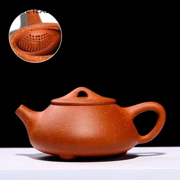 Yixing Kamen zajemalka Čaj pot Vijolično Gline Čajnik Rude lepoto grelnik vode Centralnega ročno Teaware Čaj slovesnosti Verodostojno Darila 240 ml