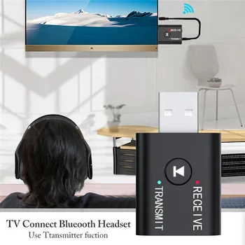 2 In1 USB Brezžični vmesnik Bluetooth 5.0 Transmiter Bluetooth za Računalnik, TELEVIZOR, Prenosni Zvočnik Slušalke Adapter Bluetooth Sprejemnik