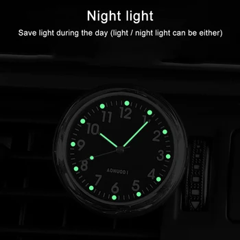 Avto Ornament Osvežilcev Zraka Notranje Opreme Svetlobna Ura Auto Watch 2 V 1 Funkcija Avtomobilske Zračniki Posnetek Osvežilcev Zraka
