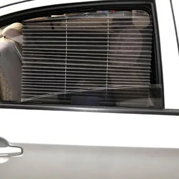 Zložljive Avto Auto Strani Okna Sončniki 46x60cm Sonce Odtenek Vizir Roller Slepi Poletje Zaščite Okna Film Auto Notranjost