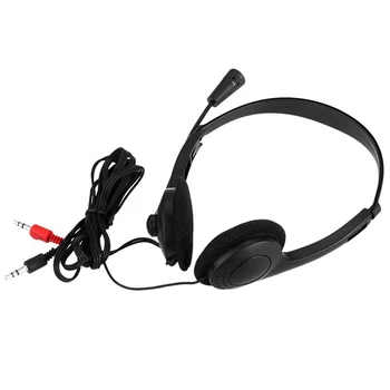 Žično Nastavljiv Glavo HI-fi Stereo Slušalke 3.5 mm Slušalke FM In Podporo za Mikrofon Za Mobilne XiaoMi Iphone Sumsamg Tablet