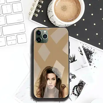Angelina Jolie Telefon Primeru Kaljeno Steklo Za iPhone 12 11 Pro Max Mini XR XS MAX 8 X 7 6S 6 Plus SE 2020 pokrov