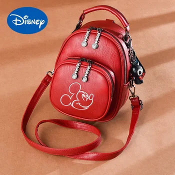 Disney Platno Večnamenski prostor Zadrgo Mickey Mouse Vezene Messenger Bag visoke zmogljivosti Moda Japonski Eno Pleče