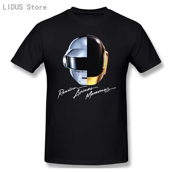 Novo Daft Punk Random Access Memories Elektro Glasbe Mens Black T-shirt Odraslih, Bombaž po Meri Tees Majice
