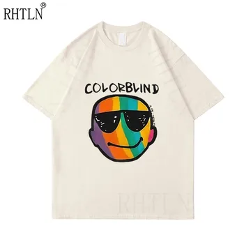 2021 ulične skateboy T shirt Bieber Justin letnik Hong Kong FUNK, POP, Colorblind poletje visoko kakovostni T-shirt