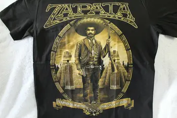 Mehiški Junak Osamosvojitvene Emiliano Zapata Mehiške Piramide T-Shirt. Poletje Bombaža, Kratek Rokav, O-Neck Majica Mens Novo S-3XL